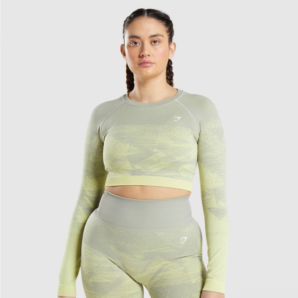 NWOT Gymshark Adapt Ombré Crop size small